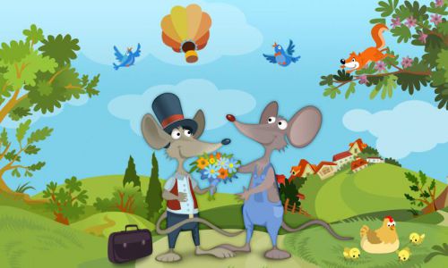 town mouse and country mouse story for kids Image Source--> @www.play.google.com
